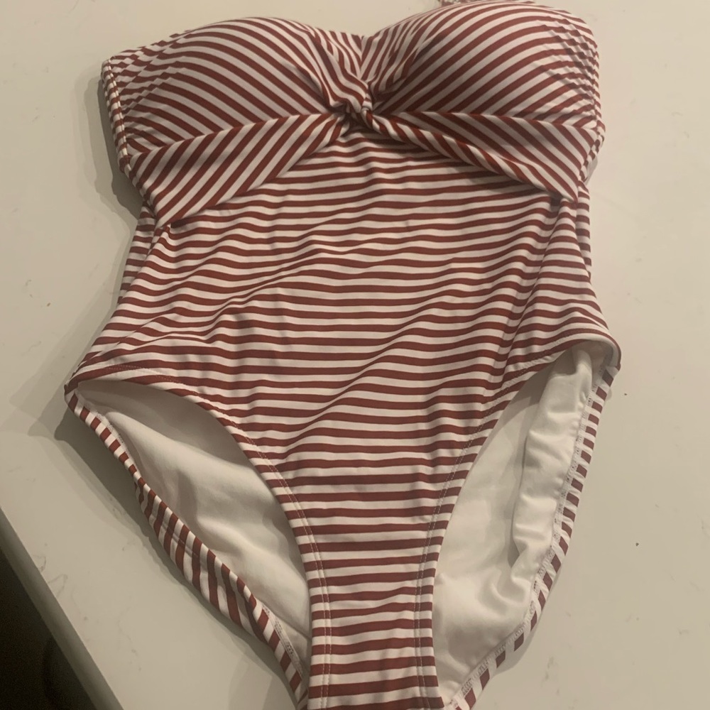 Striped bathing suit